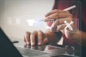 online education internet lessons teleconferencing studying safely from viruses internet