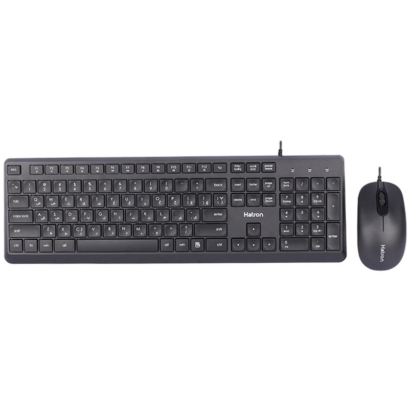 ست موس و کیبورد باسیم هترون مدل HATRON HKC215